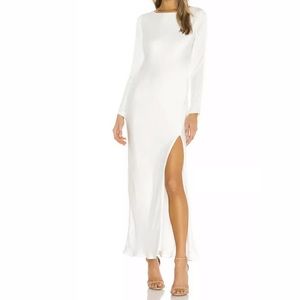 Bardot River Bias Dress Orchid white